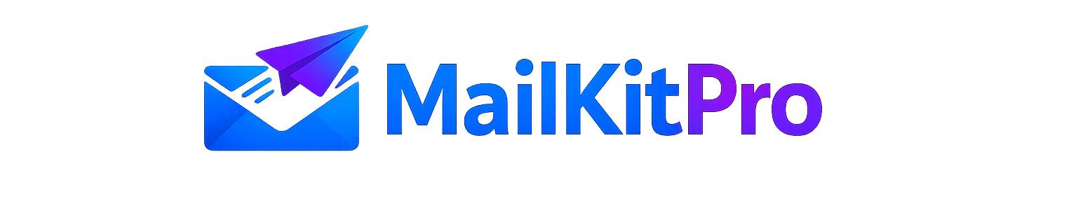 MailKitPro logo with envelope and paper plane icon representing email marketing tools